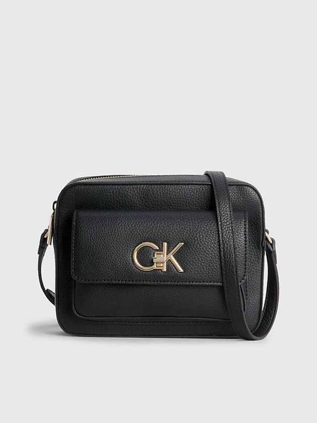 Calvin Klein USA Recycled Crossbody Womens Bag Black 0548321-WV